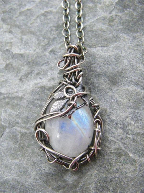 Vintage Wrap Moonstone Necklace