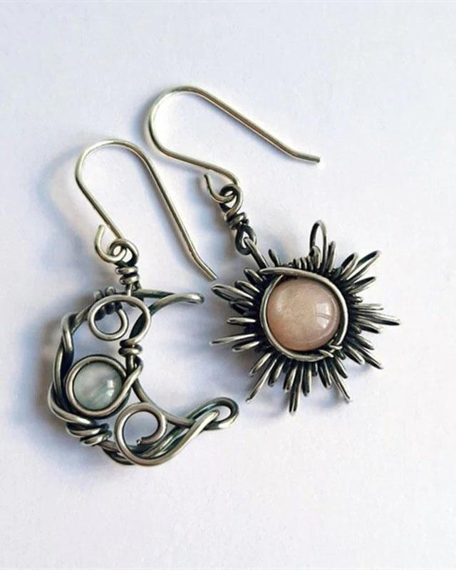 Boho Sun Moon Earrings