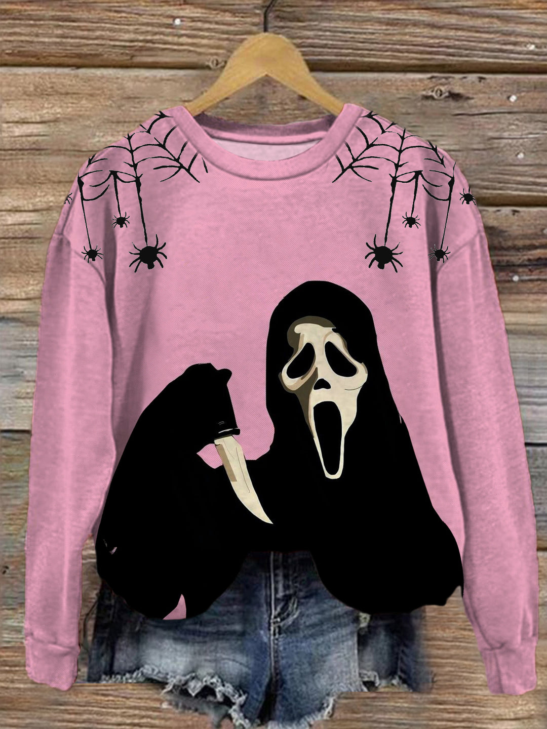 Women's Scream Ghostface Long Sleeve Top