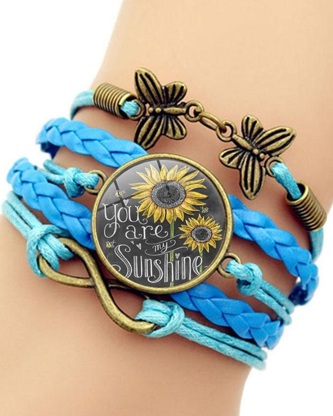 My Sunshine Quote Vintage Bracelet