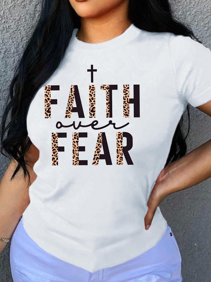 Plus Size Faith Over Fear T-shirt