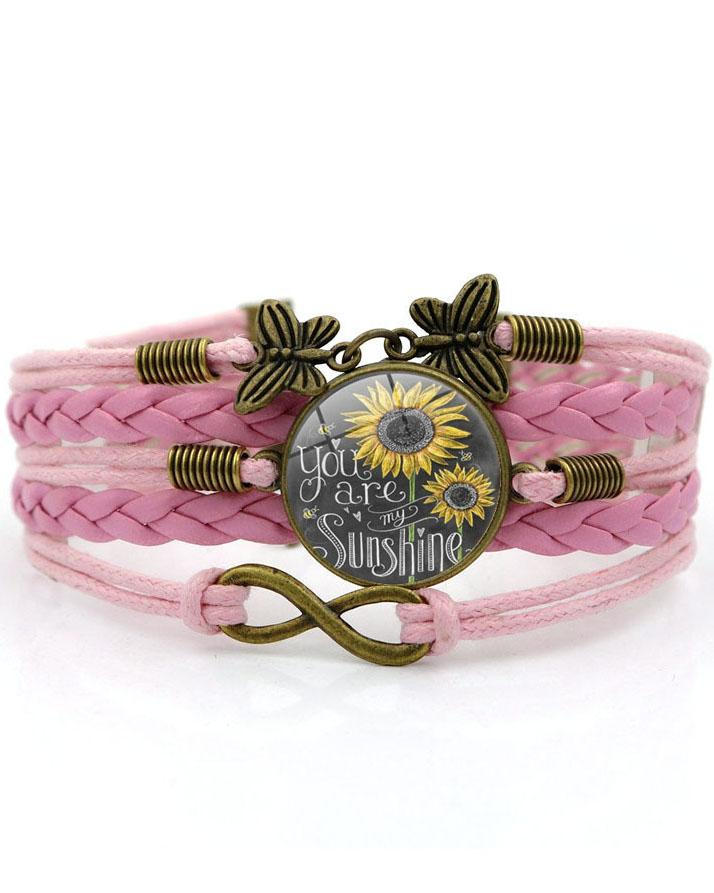 My Sunshine Quote Vintage Bracelet