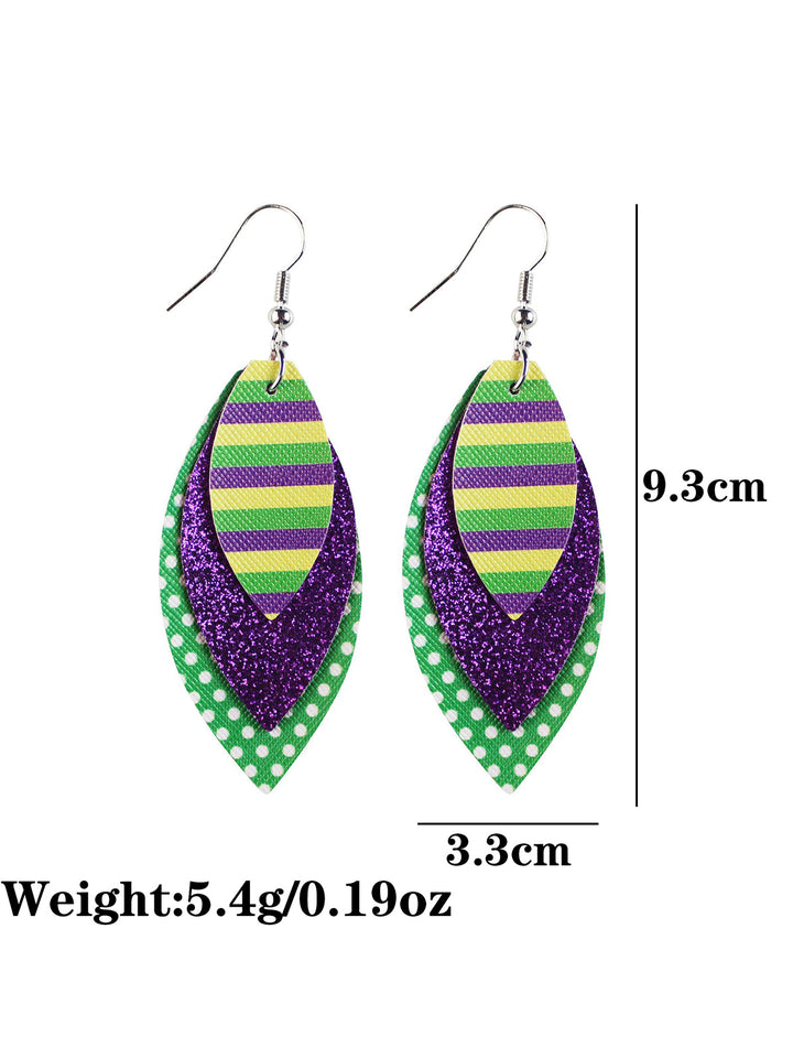 Mardi Gras Holiday Earings