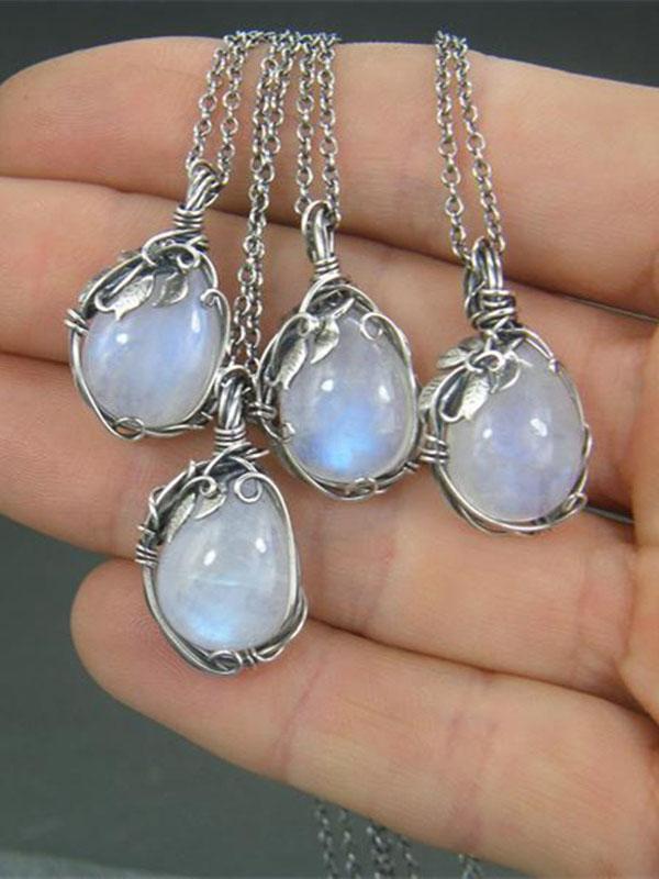 Vintage Wrap Moonstone Necklace