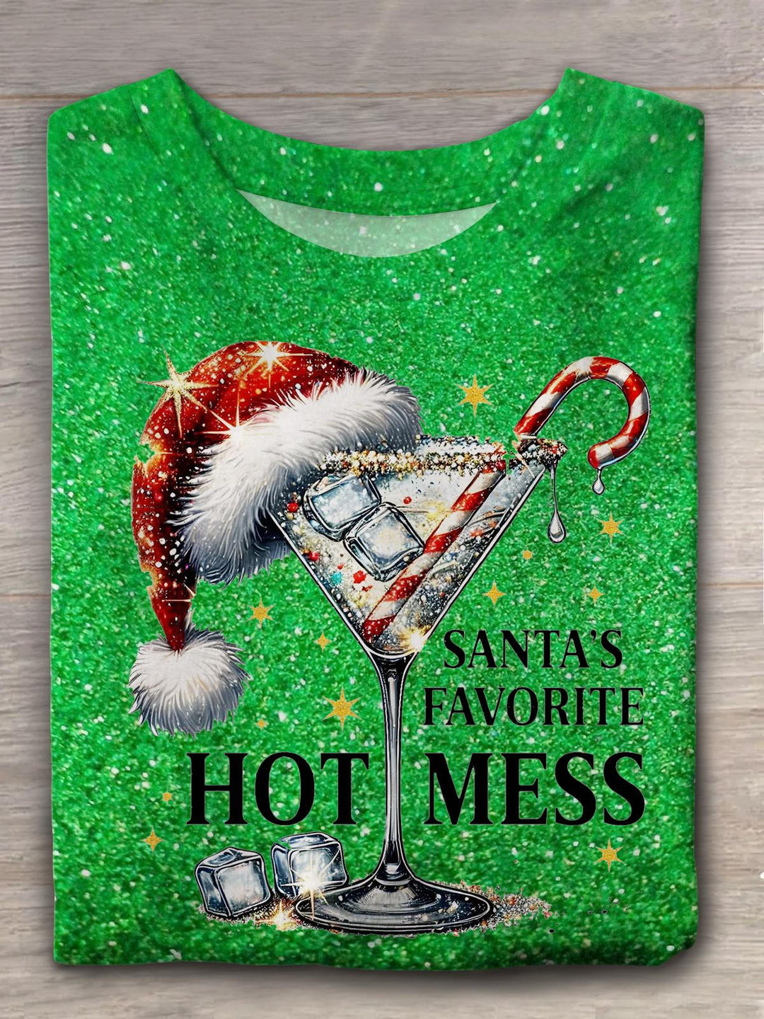 Hot Mess Hat Crew Neck T-shirt