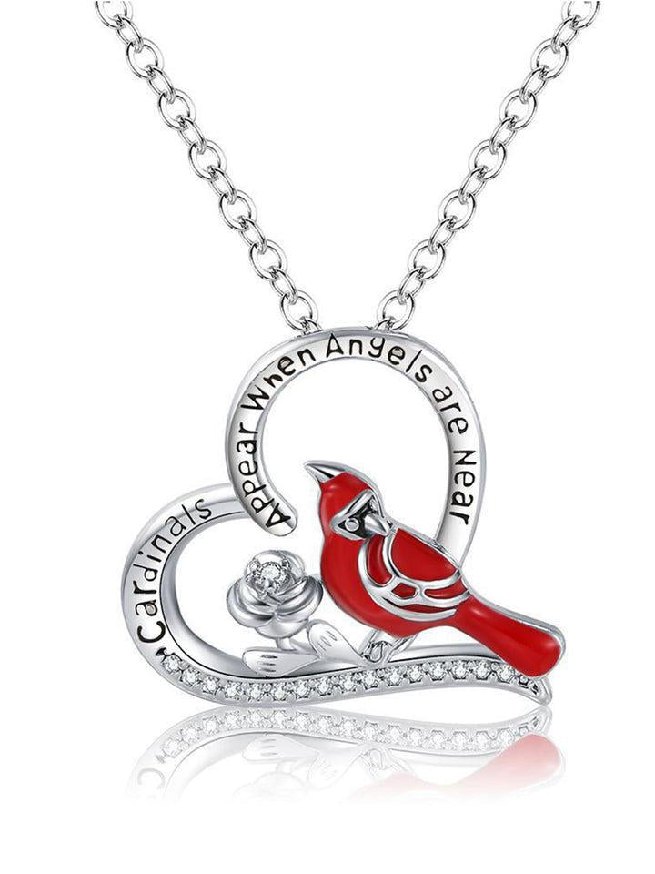 Cardinal Heart Necklace