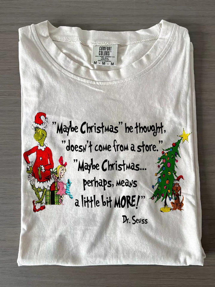 Maybe Christmas Crew Neck T-shirts