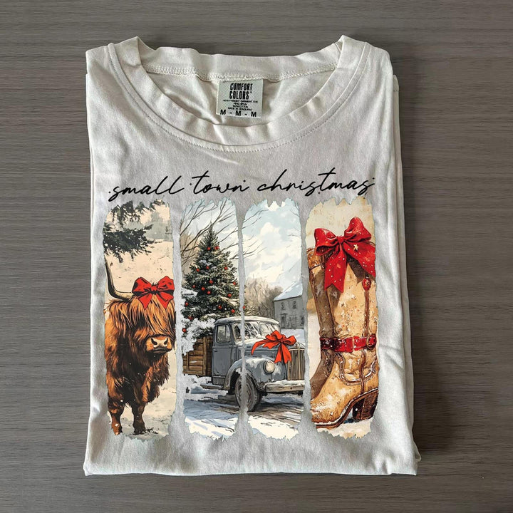 Vintage Small Town Girl Christmas T-shirts