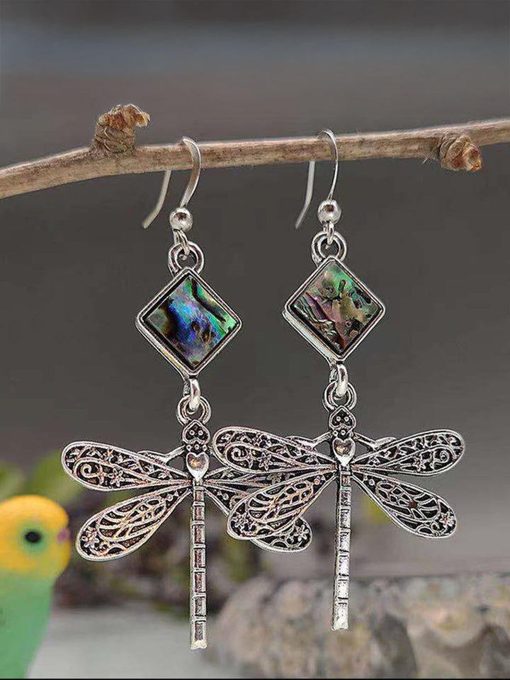 Women's Ethnic Retro Dragonfly Earrings