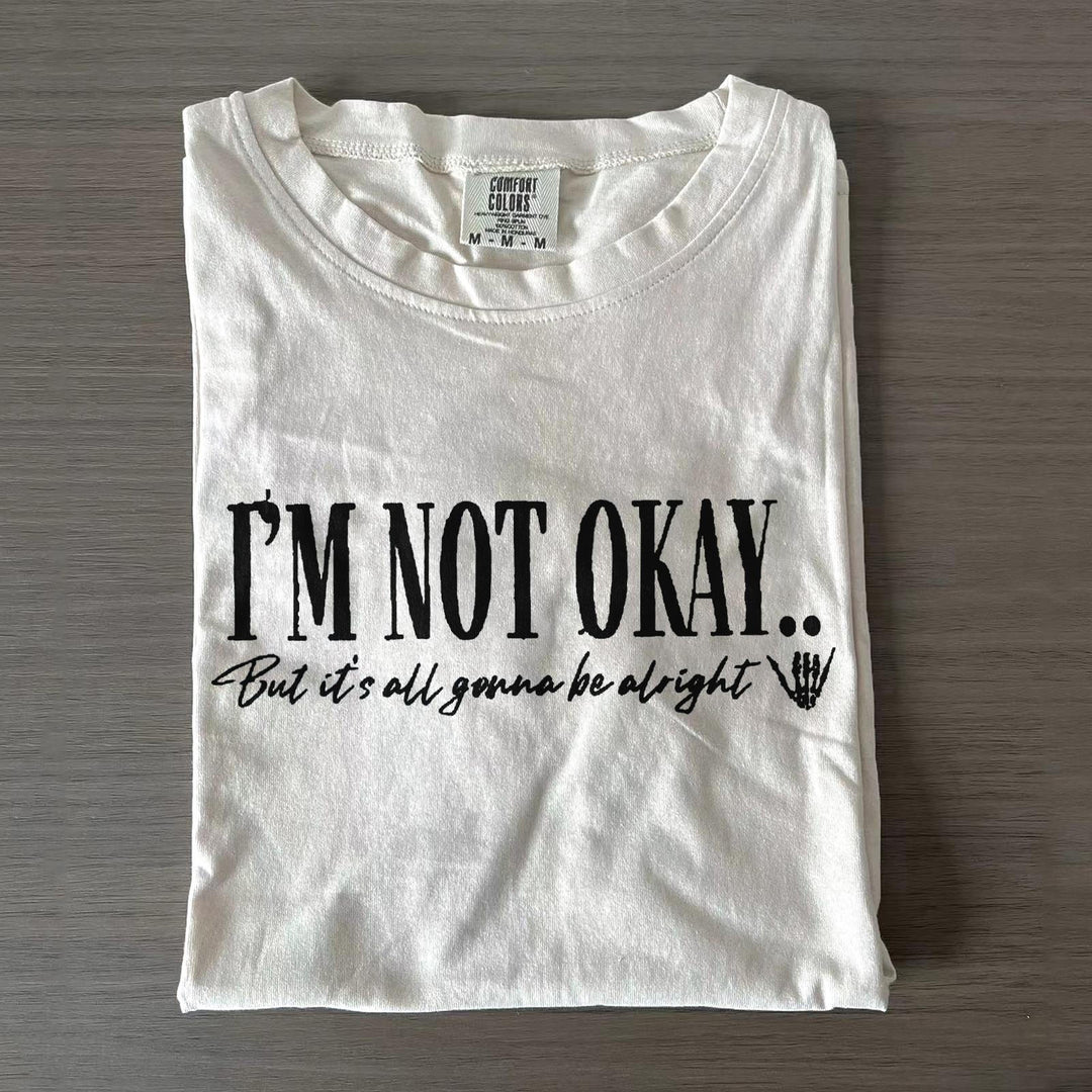 I'm Not Okay Jelly Roll Crew Neck T-shirts