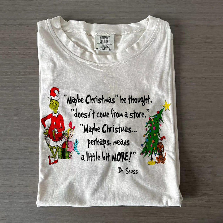 Maybe Christmas Crew Neck T-shirts